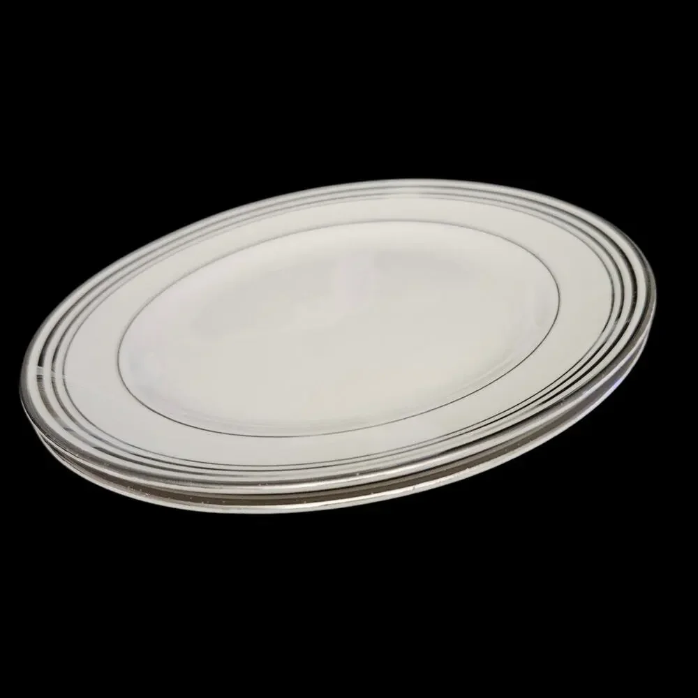 Pope Gosser Franklin Silver Band Salad Plates 7.5